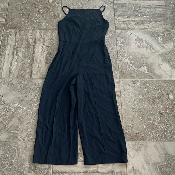 Theory Square Neck Sleeveless Jumpsuit, Navy Size 6 New w/Tag Retail $395 - Picture 7 of 11